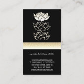 Beruflicher Goldlotus Visitenkarte (Rückseite)