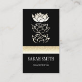 Beruflicher Goldlotus Visitenkarte (Vorderseite)