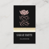 Beruflicher Goldlotus Visitenkarte (Vorderseite)