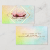 Beruflicher Goldrahmen, Confetti Lotus Visitenkarte (Vorne/Hinten)