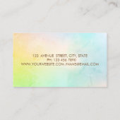 Beruflicher Goldrahmen, Confetti Lotus Visitenkarte (Rückseite)