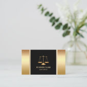 Beruflicher Goldskala-Rechtsanwalt u. Rechtsanwalt Visitenkarte (Stehend Vorderseite)