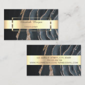 Beruflicher Goldstreifen-Marmor Visitenkarte (Vorne/Hinten)