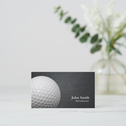 Beruflicher Golflehrer Visitenkarte (Stehend Vorderseite)