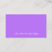 Beruflicher Golftrainer | Initial Business Card Visitenkarte (Rückseite)