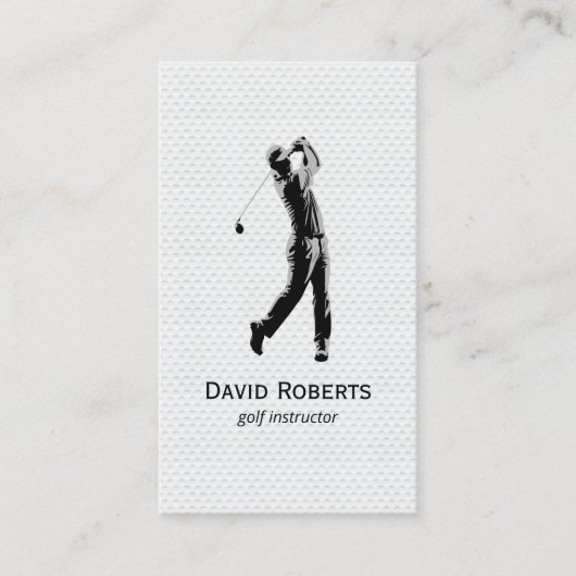 Beruflicher Golftrainer Visitenkarte (Vorderseite)