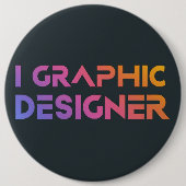 Beruflicher Grafikdesigner Button (Vorderseite)