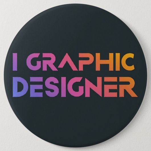 Beruflicher Grafikdesigner Button (Vorderseite)