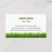 Beruflicher Grasgrasservice Visitenkarte (Rückseite)