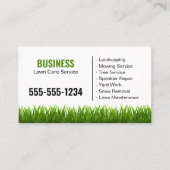 Beruflicher Grasgrasservice Visitenkarte (Vorderseite)