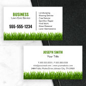 Beruflicher Grasgrasservice Visitenkarte