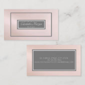 Beruflicher Graurahmen Visitenkarte (Vorne/Hinten)