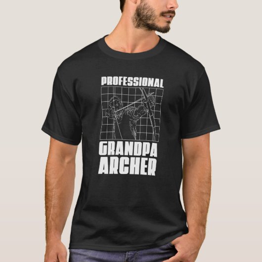 Beruflicher Großvater Archer Bow Archery Gr T-Shirt (Vorderseite)