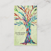 Beruflicher Grüner Baum Visitenkarte (Vorderseite)