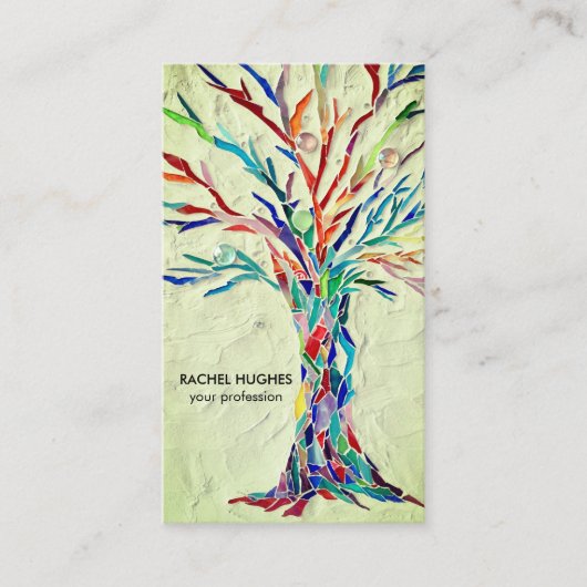 Beruflicher Grüner Baum Visitenkarte (Vorderseite)