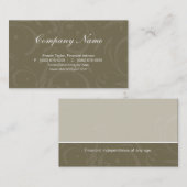 Beruflicher grüner Geschäfts-Karten-Wirbel Visitenkarte (Vorne/Hinten)