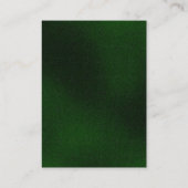 Beruflicher grüner Hintergrund Einzigartig Visitenkarte (Rückseite)
