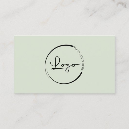 Beruflicher Grüner QR-Code Visitenkarte (Rückseite)