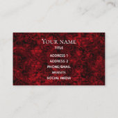 Beruflicher Grunge-Standard Visitenkarte (Rückseite)