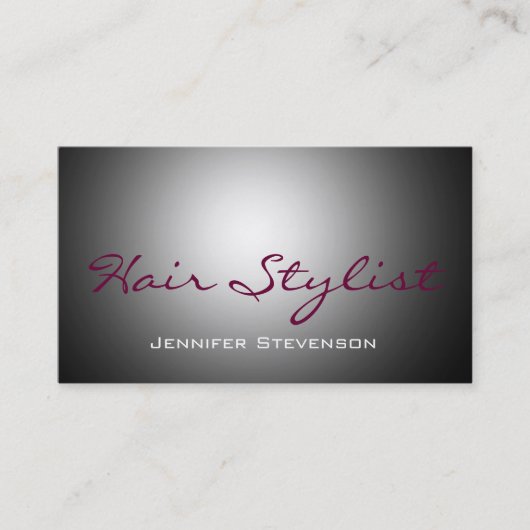 Beruflicher Haarmakeup-Kosmetologe Visitenkarte (Vorderseite)