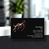 Beruflicher Händler auf lagerwall street Stier Visitenkarte