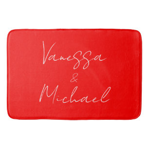 Beruflicher handschriftlicher Name Badematte