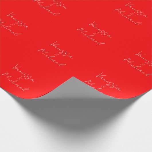 Beruflicher handschriftlicher Name Geschenkpapier (Ecke)