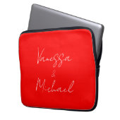 Beruflicher handschriftlicher Name Laptopschutzhülle (Vorderseite Links)