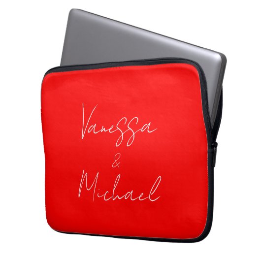 Beruflicher handschriftlicher Name Laptopschutzhülle (Vorderseite Links)