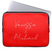 Beruflicher handschriftlicher Name Laptopschutzhülle (Vorderseite)