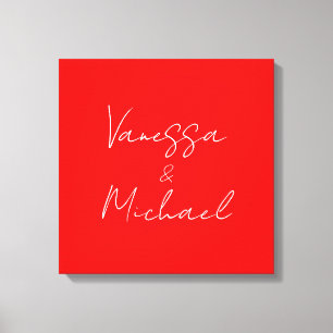 Beruflicher handschriftlicher Name Leinwanddruck