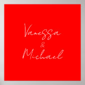 Beruflicher handschriftlicher Name Poster (Vorne)