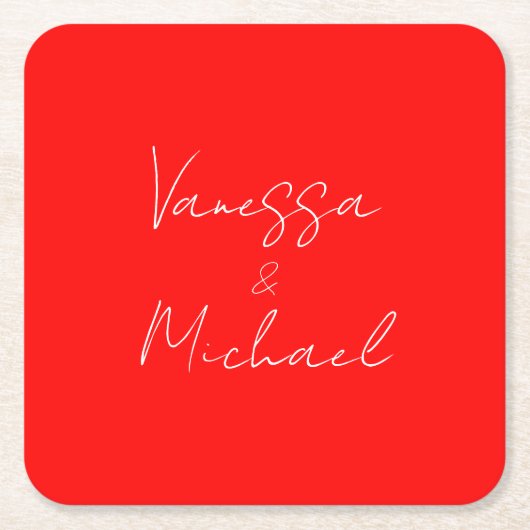 Beruflicher handschriftlicher Name Rechteckiger Pappuntersetzer (Vorderseite)