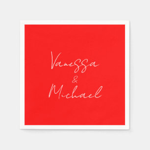 Beruflicher handschriftlicher Name Serviette