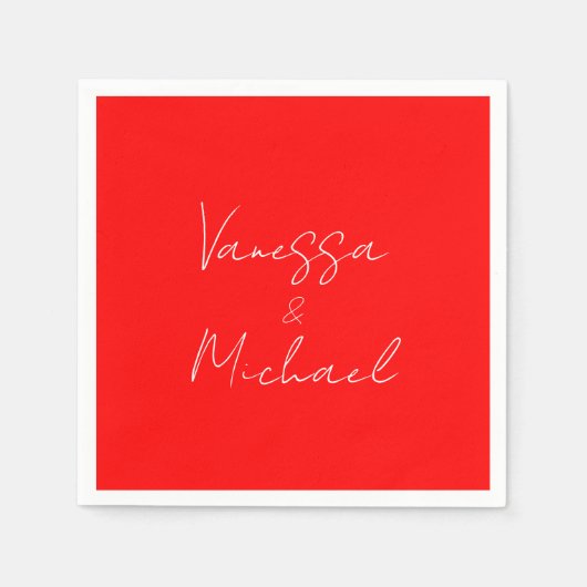 Beruflicher handschriftlicher Name Serviette (Vorderseite)