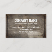 Beruflicher Handyman Construction Carpentry Visitenkarte (Rückseite)