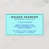 Beruflicher Handyman Electrician Lightning Visitenkarte (Rückseite)