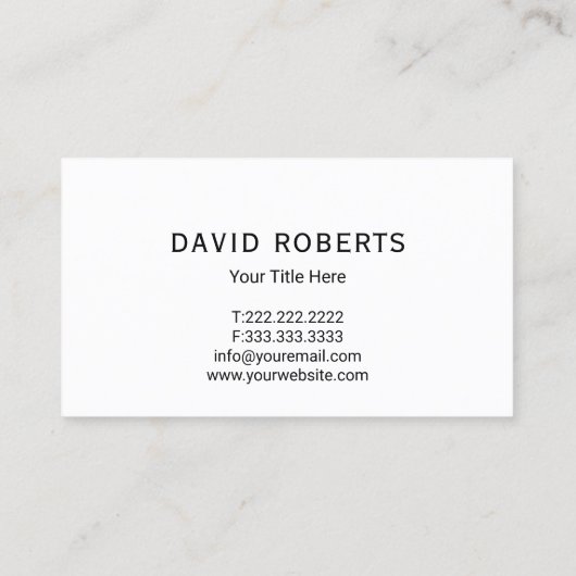 Beruflicher Handyman House Repair Service Black Visitenkarte (Rückseite)