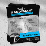 Beruflicher Handyman-Installations- und Reparaturs Flyer<br><div class="desc">Berufliche Handyman Klempner Reparaturservice-Flyer.</div>