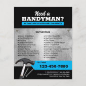 Beruflicher Handyman-Installations- und Reparaturs Flyer (Vorne)