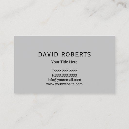 Beruflicher Handyman Reparaturservice Schlicht Bla Visitenkarte (Rückseite)