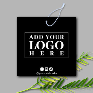 Beruflicher Hang-Tag für das Black Logo Social Med