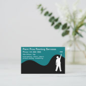 Beruflicher Haus-Maler-moderner Entwurf Visitenkarte (Stehend Vorderseite)