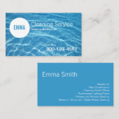 Beruflicher Haus-Reinigungs-Service Visitenkarte (Vorne/Hinten)