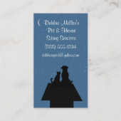 Beruflicher Hauskatze Sitzplatz Visitenkarte (Vorderseite)