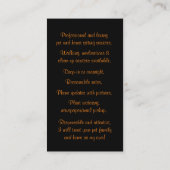 Beruflicher Haustier- und Haussitzdienst Visitenkarte (Rückseite)