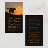 Beruflicher Haustier- und Haussitzdienst Visitenkarte (Vorne/Hinten)