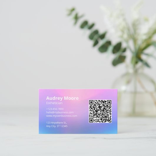 Beruflicher Hautschuh Visitenkarte (Stehend Vorderseite)