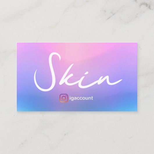 Beruflicher Hautschuh Visitenkarte (Rückseite)