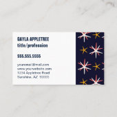 Beruflicher heller Nautic Starfish Visitenkarte (Rückseite)